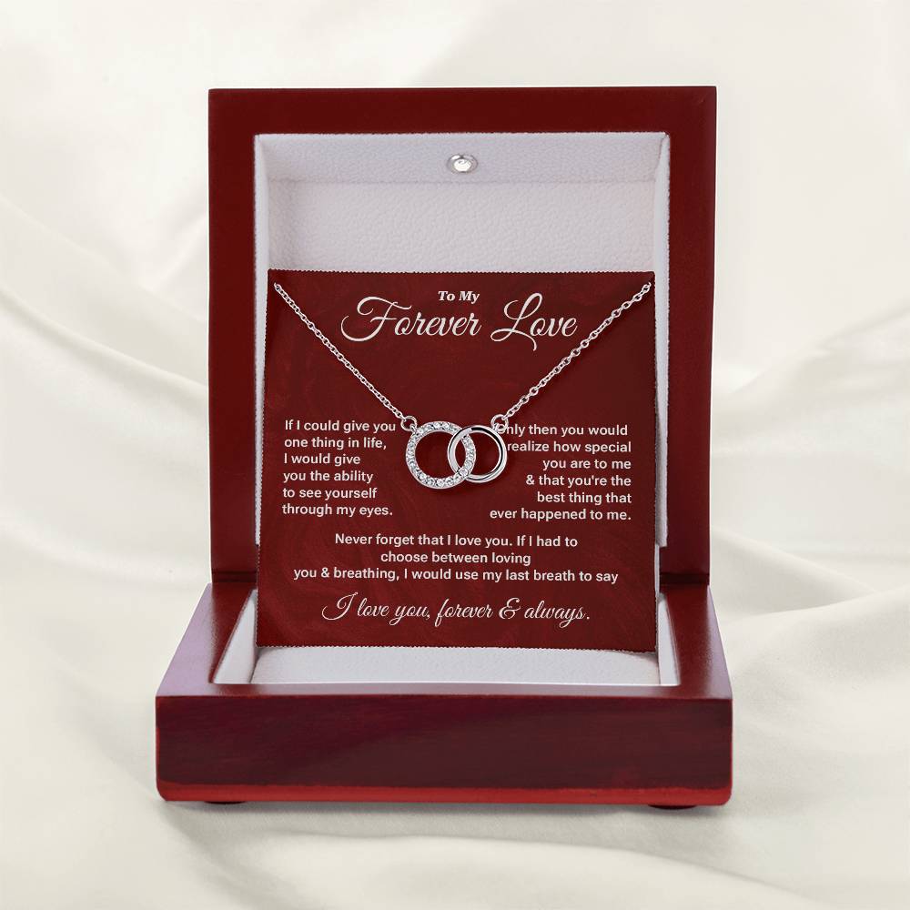 Forever Love Necklace Gift – Romantic Message Card