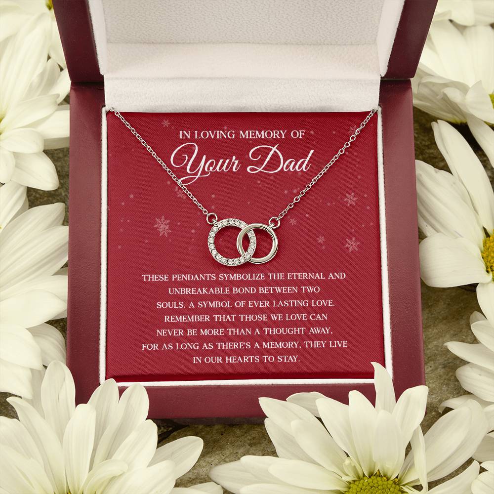 Memorial Necklace for Daughter – Tribute to Dad Gift