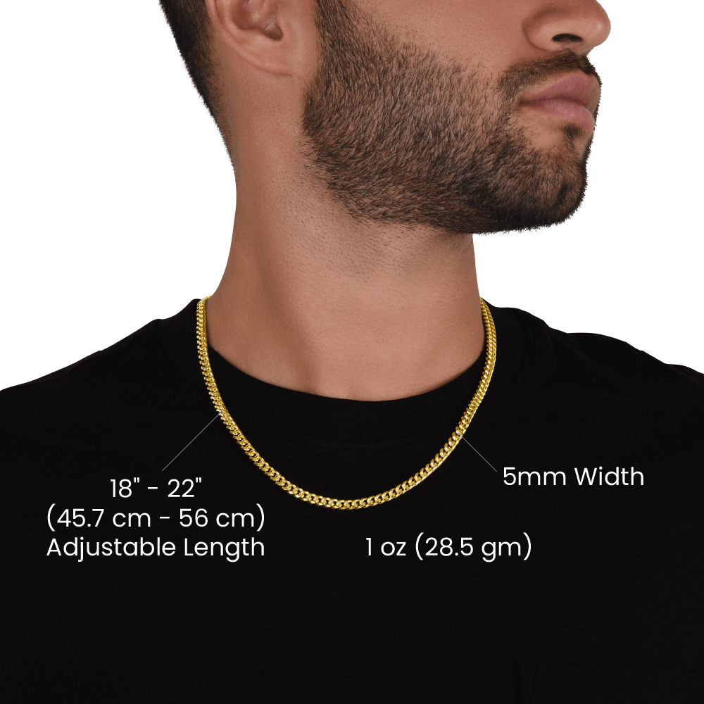 Hot Boyfriend Cuban Chain with Message Card