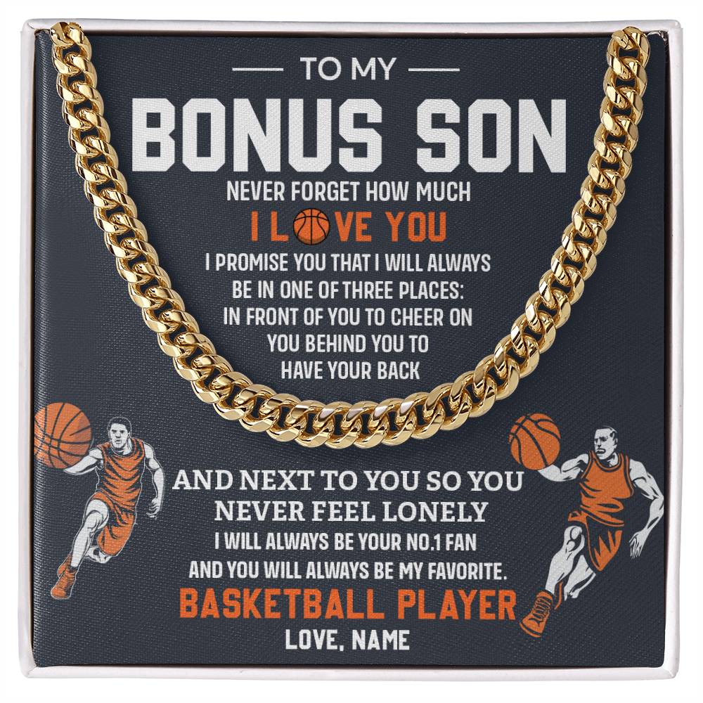 Bonus Son Basketball Necklace with Gift Card