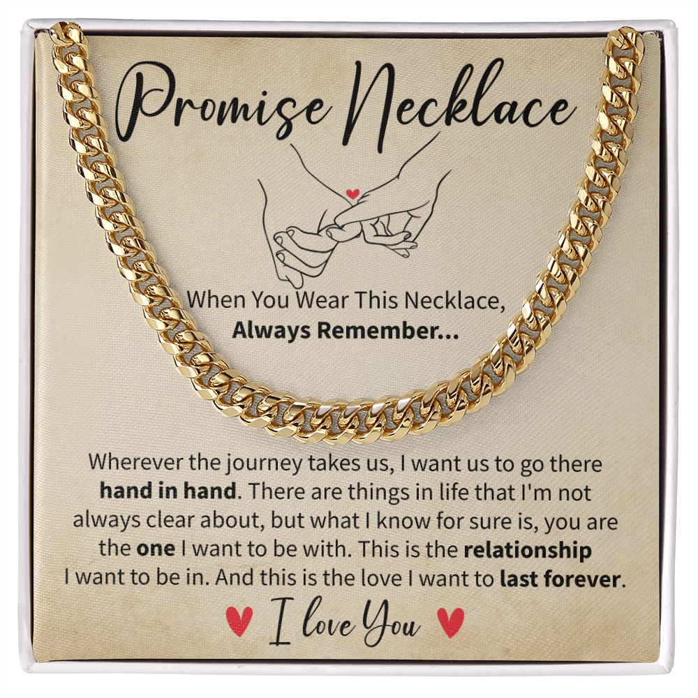 Promise Necklace Gift for Boyfriend or Husband