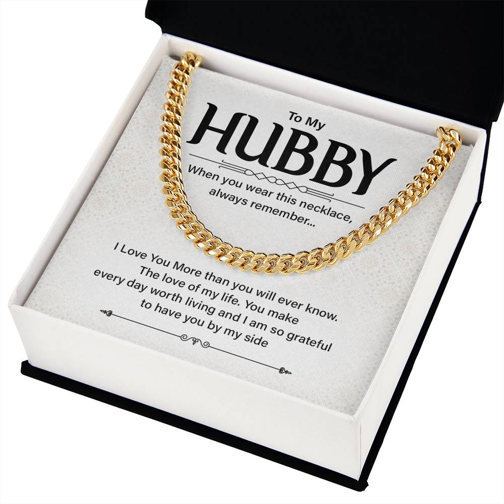 Husband Gift Necklace for Him – with Message Card