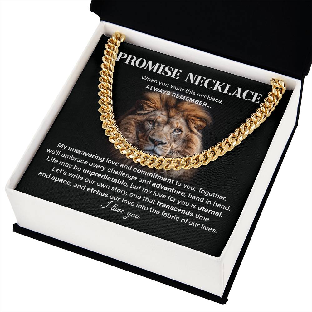Promise neckless my unwavering love.