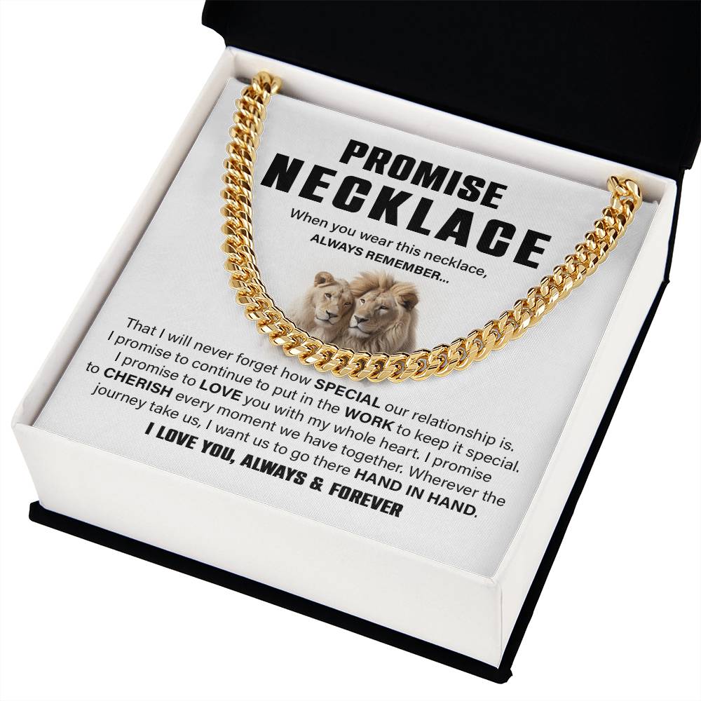 Lion Couple Promise Necklace – For Him.