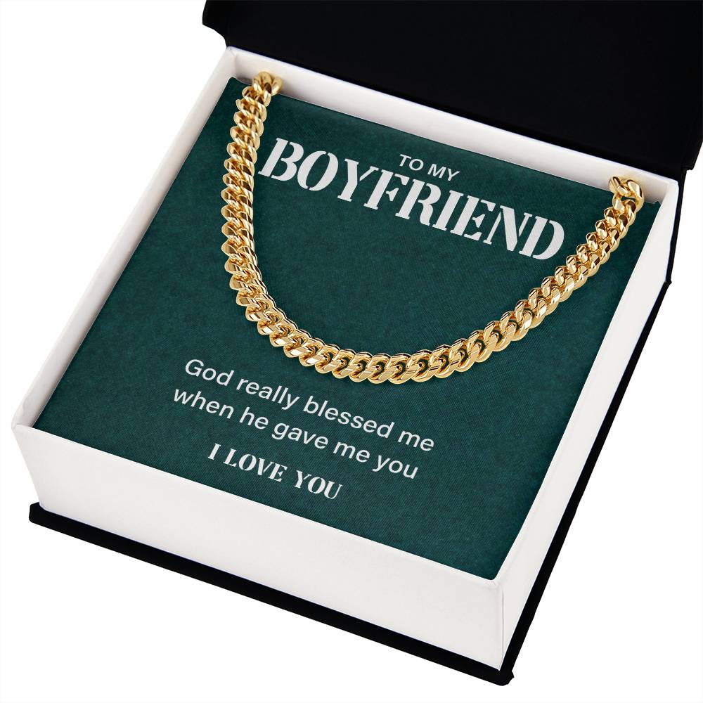 Boyfriend Gift from Girlfriend – Faith Message Chain Box