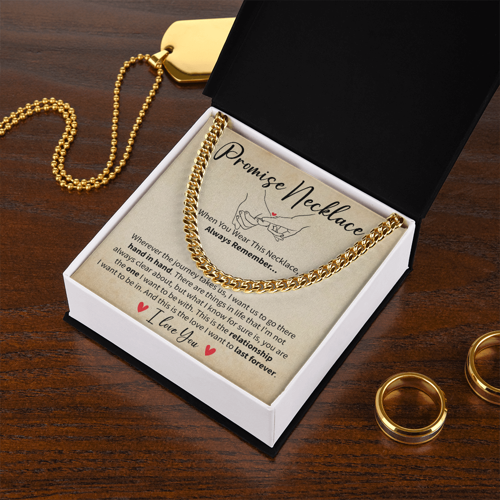 Promise Necklace Gift for Boyfriend or Husband