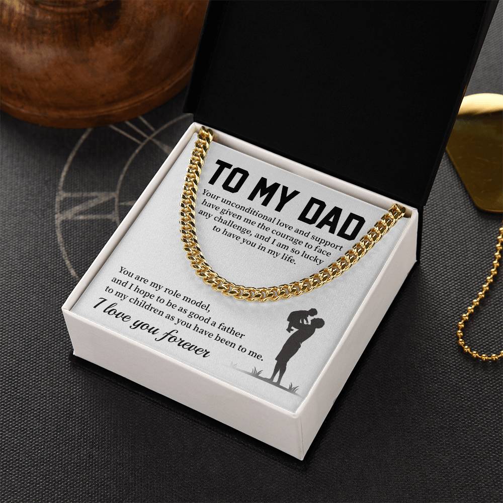 Necklace For Dad From Son With Message Card