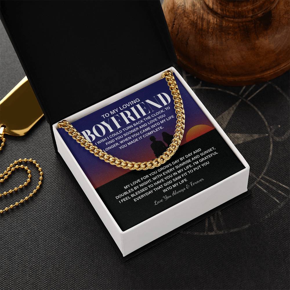 Boyfriend Chain Necklace Gift with Gift Box