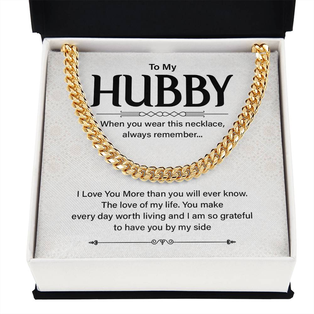 Husband Gift Necklace for Him – with Message Card