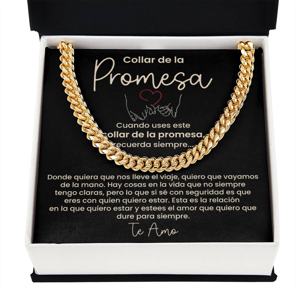 Collar de la Promesa - Regalo Romántico para Novio o Esposo, Perfecto para San Valentín, Aniversarios y Promesas de Amor Eterno