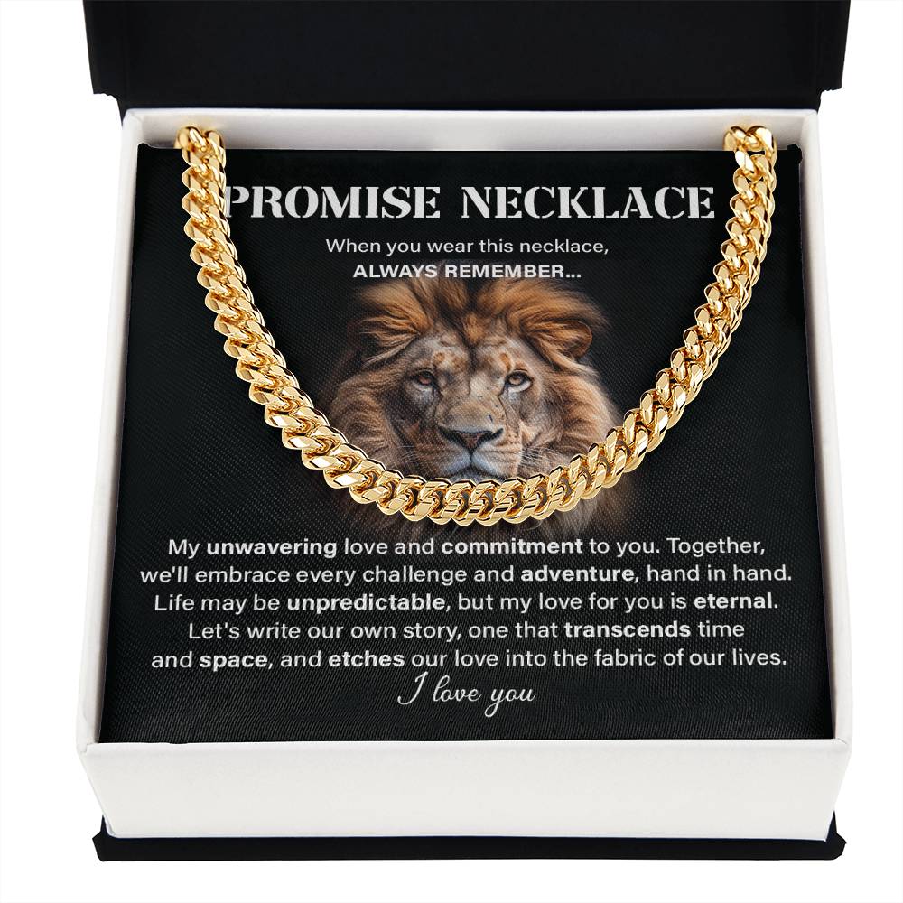 Promise neckless my unwavering love.
