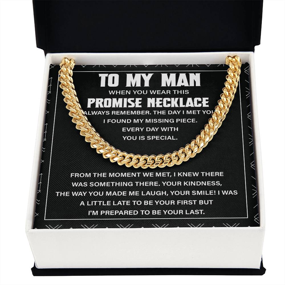 To My Man Necklace – Promise Gift