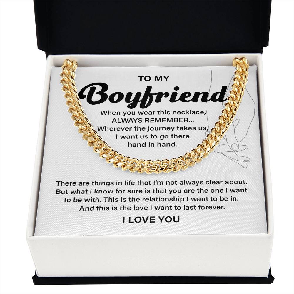 Anniversary Necklace Gift for Boyfriend with Gift Box