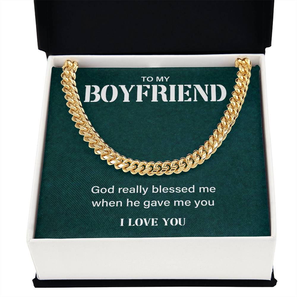 Boyfriend Gift from Girlfriend – Faith Message Chain Box