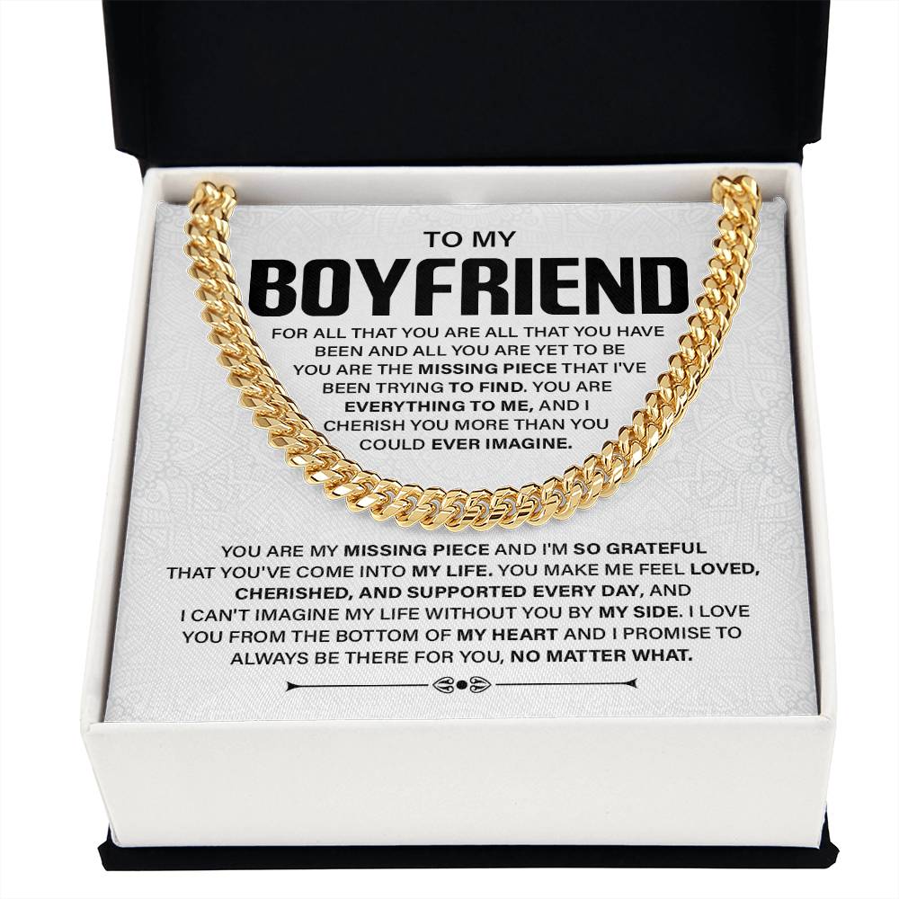 Romantic Boyfriend Gift with Message Card & Gift Box