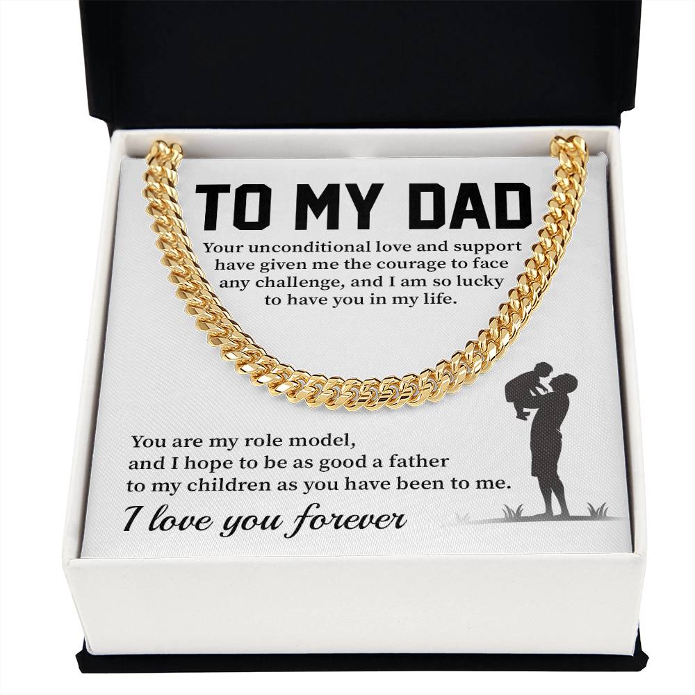 Necklace For Dad From Son With Message Card