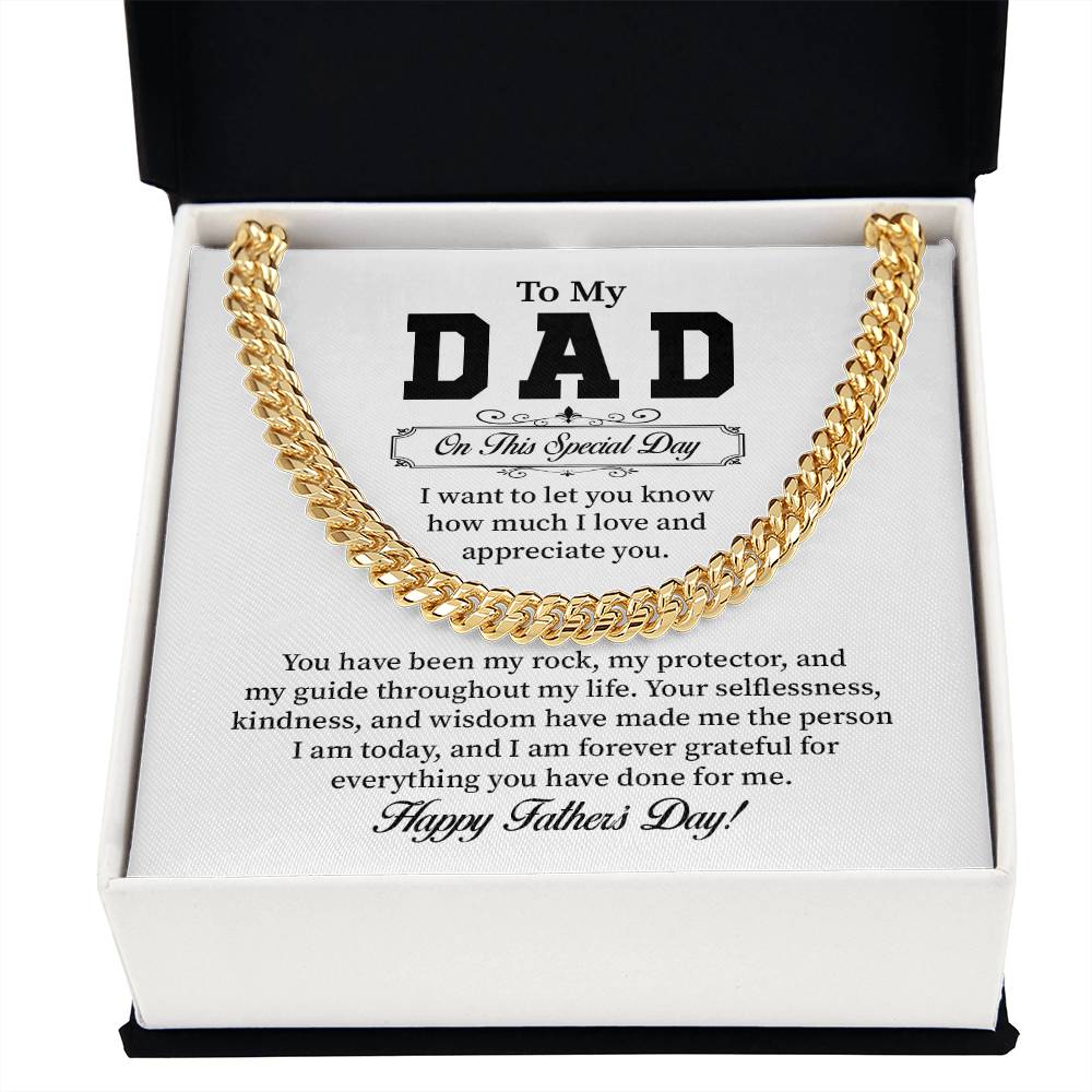 Father’s Day Cuban Chain Gift from Son or Daughter