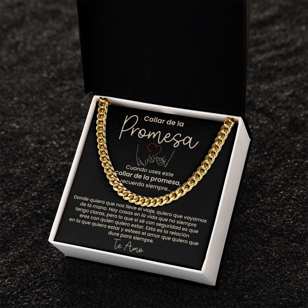 Collar de la Promesa - Regalo Romántico para Novio o Esposo, Perfecto para San Valentín, Aniversarios y Promesas de Amor Eterno