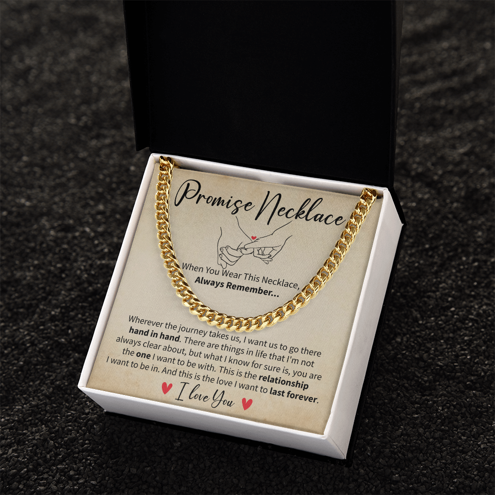 Promise Necklace Gift for Boyfriend or Husband