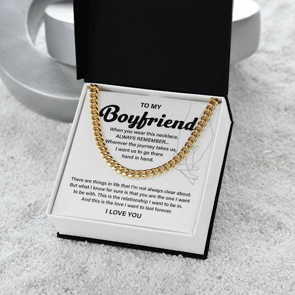 Anniversary Necklace Gift for Boyfriend with Gift Box
