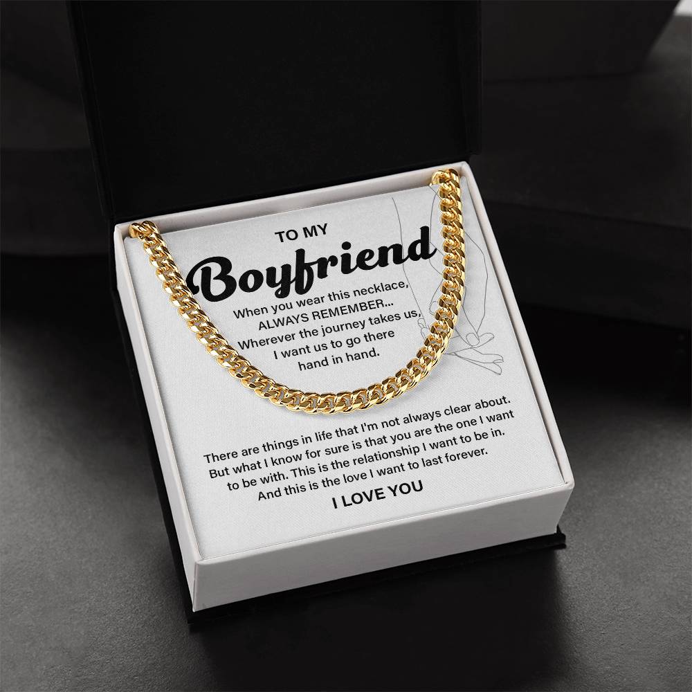 Anniversary Necklace Gift for Boyfriend with Gift Box