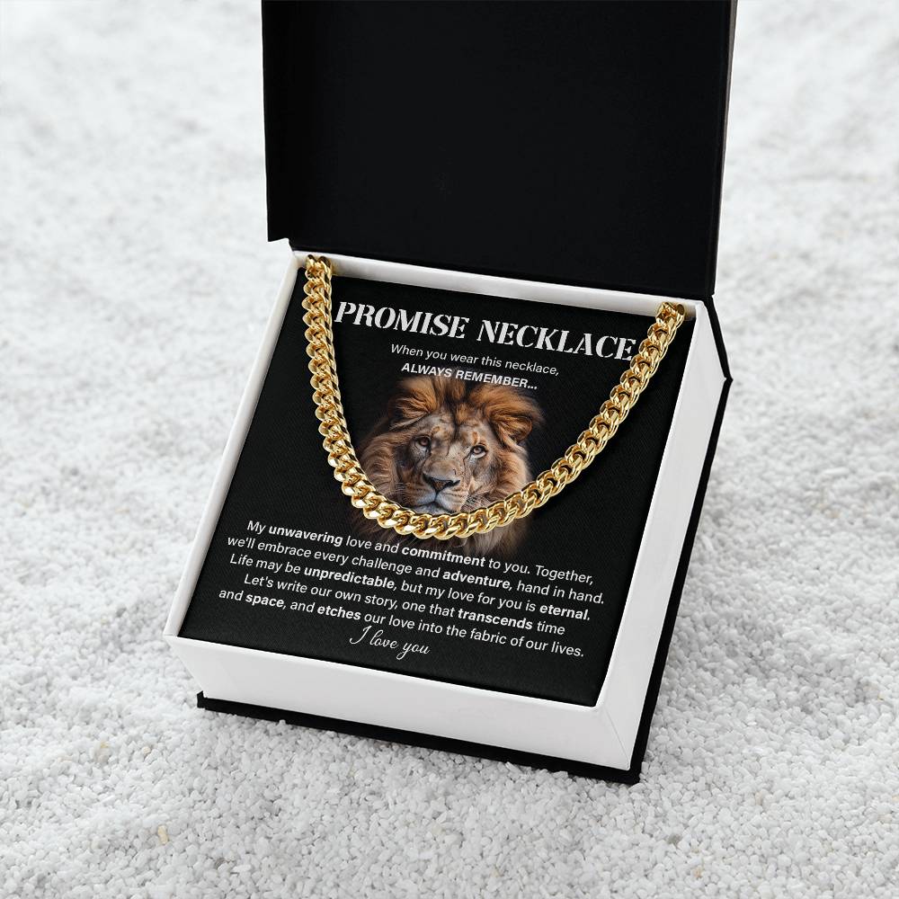Promise neckless my unwavering love.