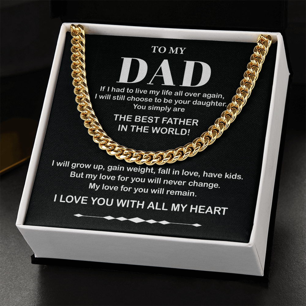 To My Dad Gift from Younger Daughter with Heartfelt Note