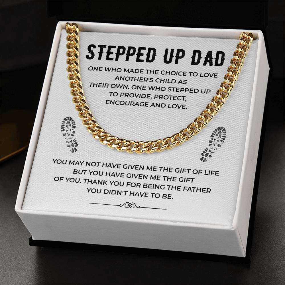 Stepped Up Dad Cuban Chain Necklace from Stepchild