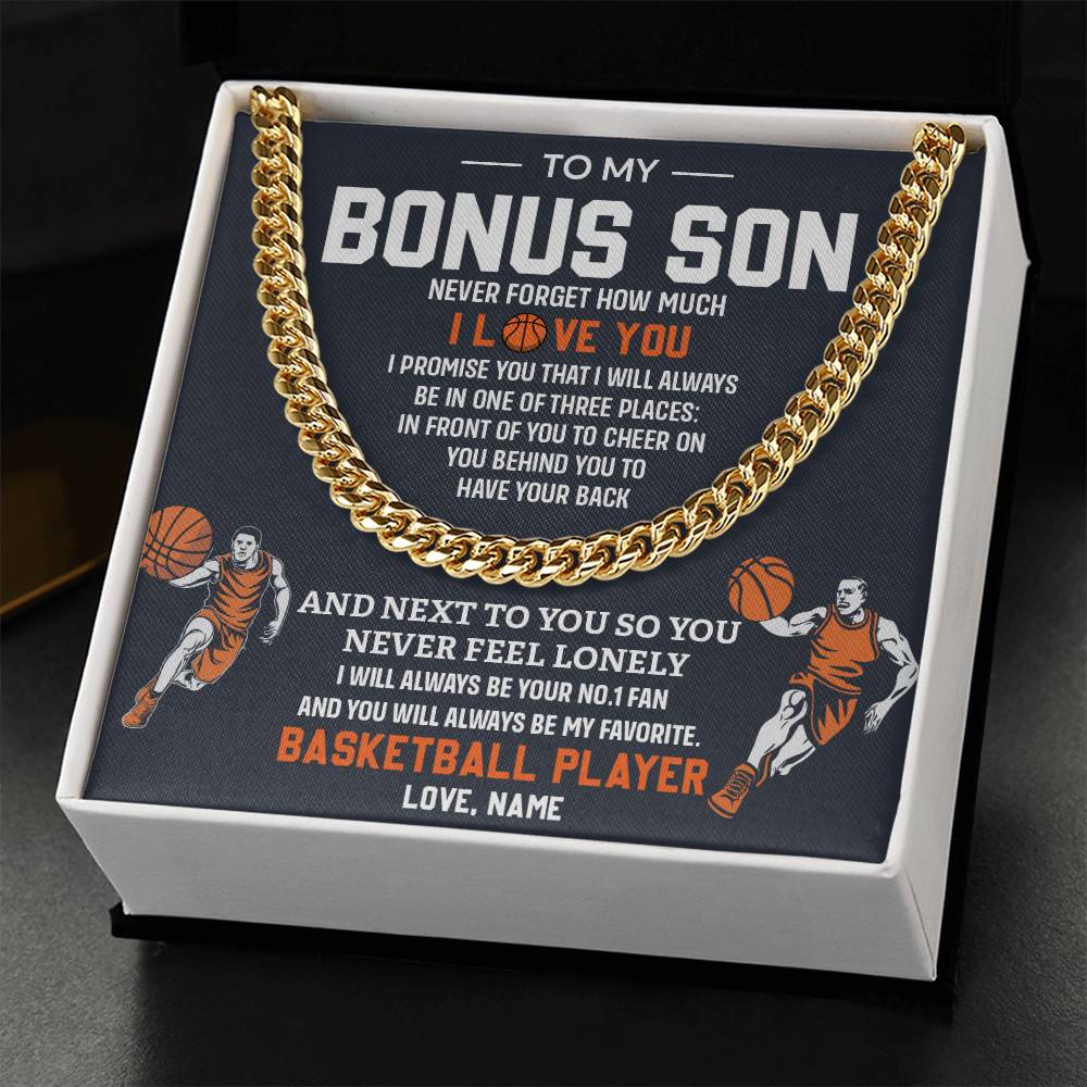 Bonus Son Basketball Necklace with Gift Card