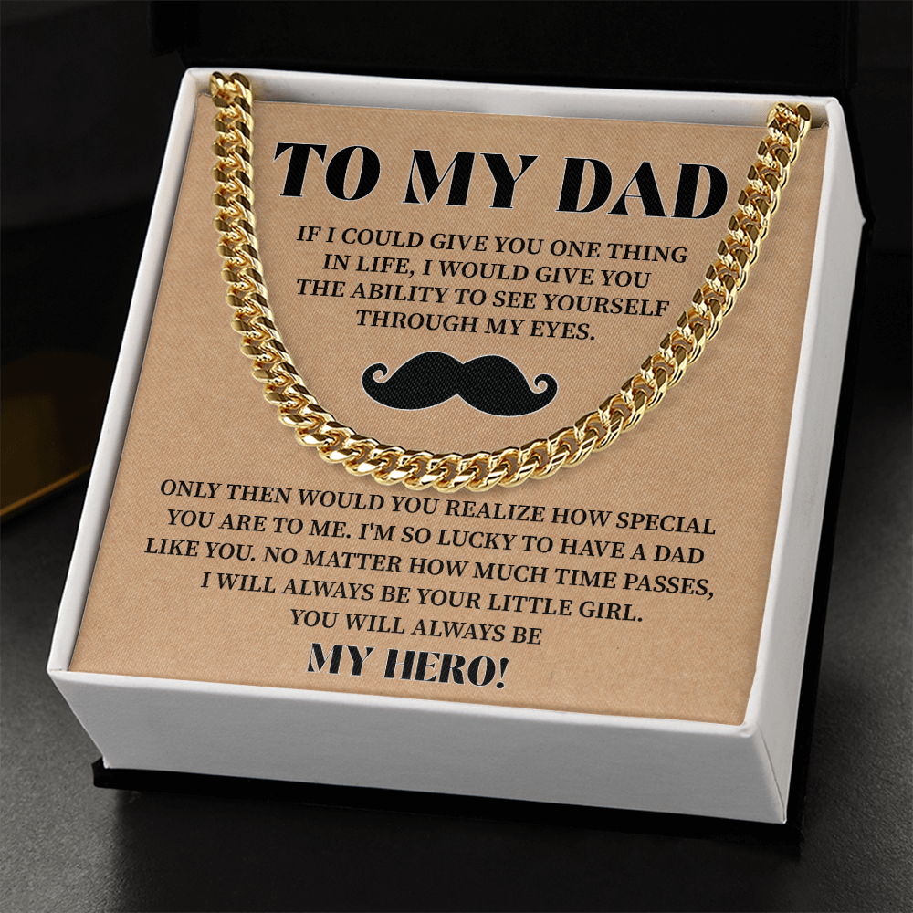 Dad Gift from Daughter with Touching Message Note