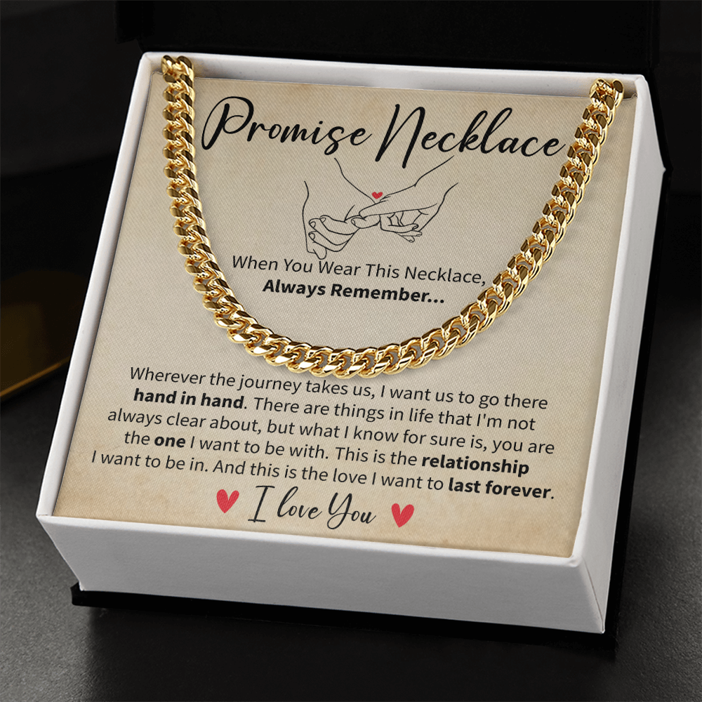 Promise Necklace Gift for Boyfriend or Husband