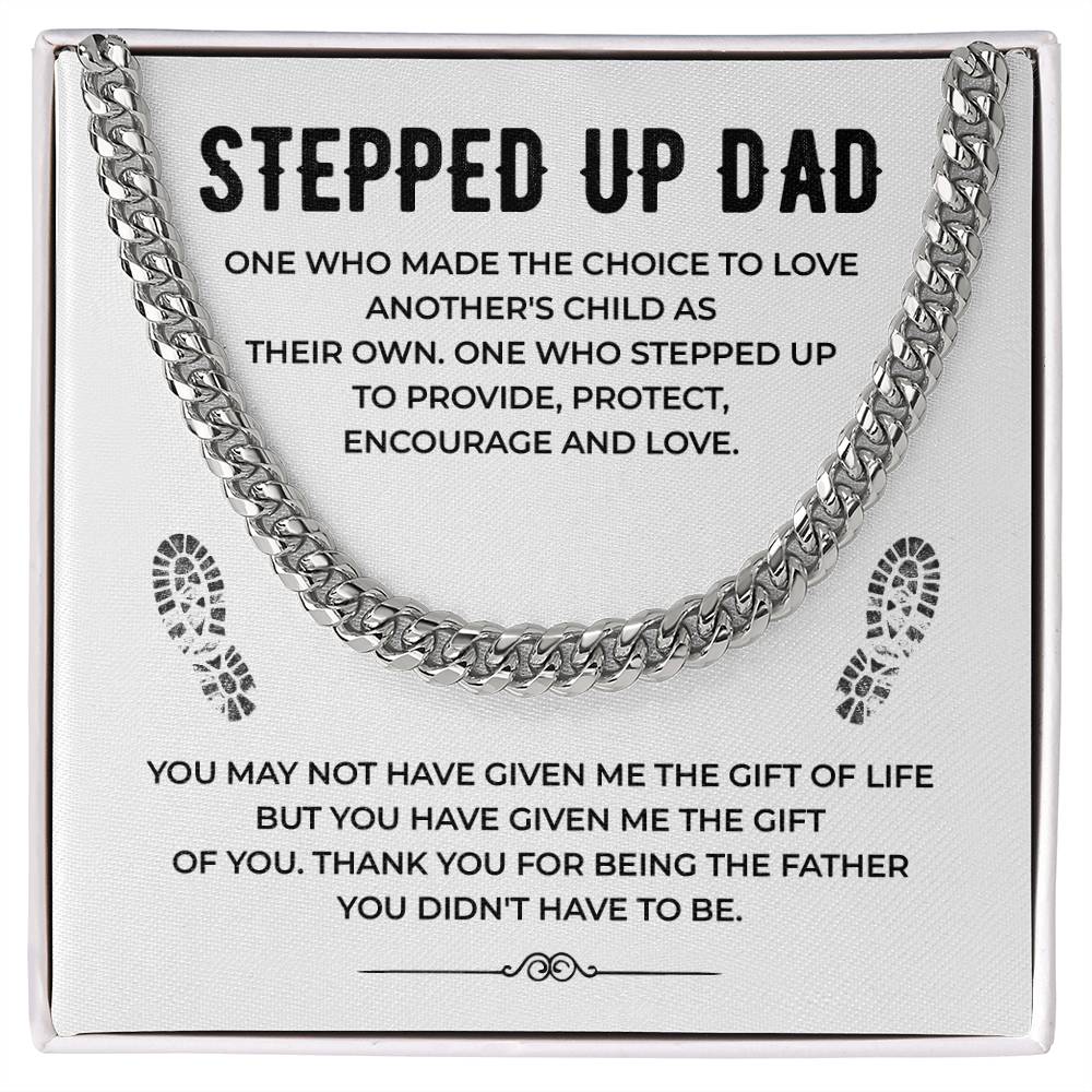 Stepped Up Dad Cuban Chain Necklace from Stepchild