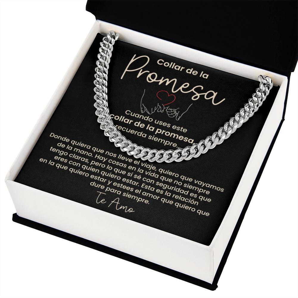 Collar de la Promesa - Regalo Romántico para Novio o Esposo, Perfecto para San Valentín, Aniversarios y Promesas de Amor Eterno