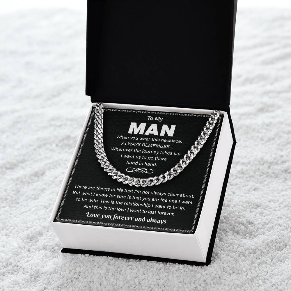 To My Man Promise Necklace – For Men Gift.