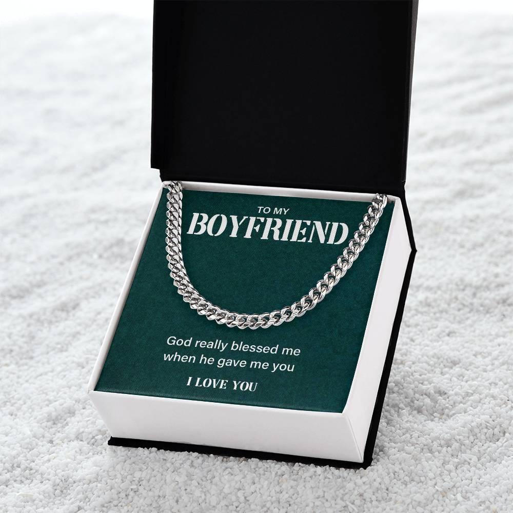 Boyfriend Gift from Girlfriend – Faith Message Chain Box