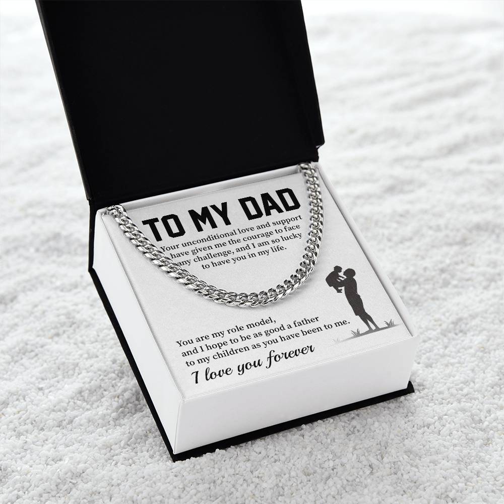 Necklace For Dad From Son With Message Card