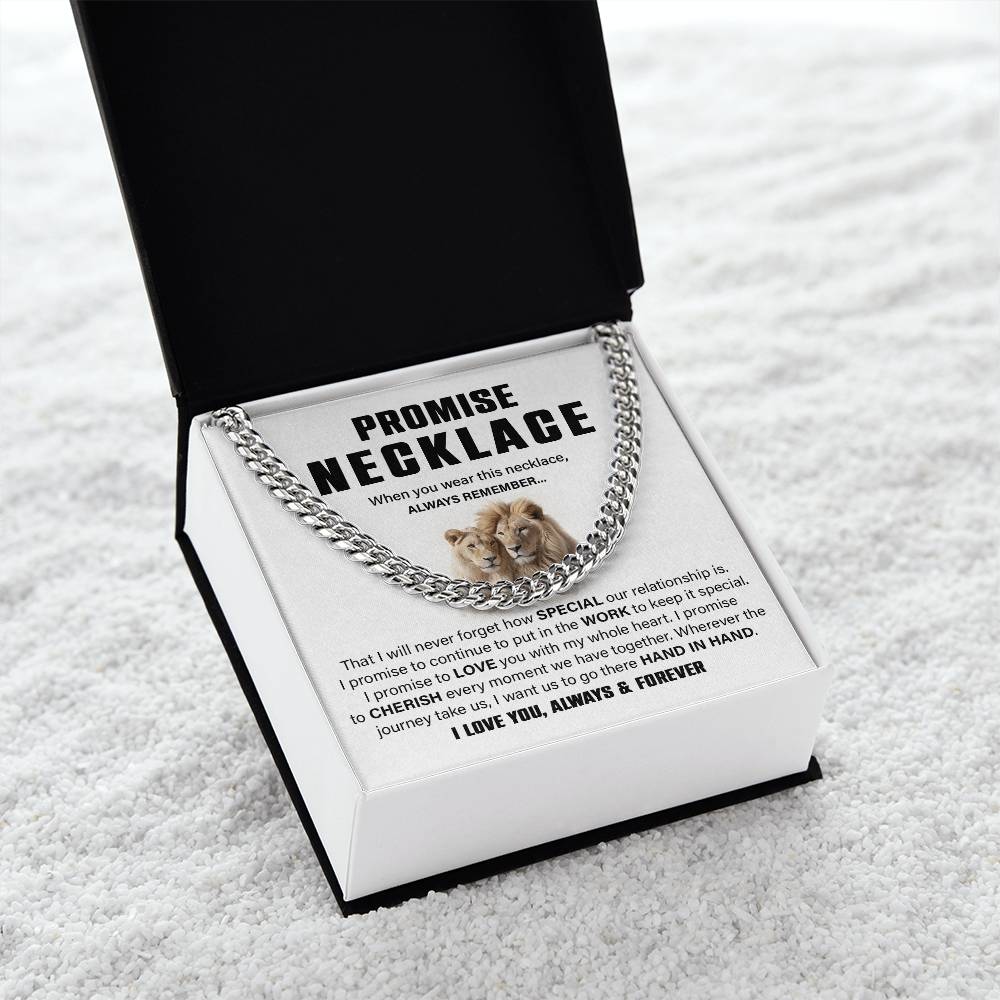 Lion Couple Promise Necklace – For Him.