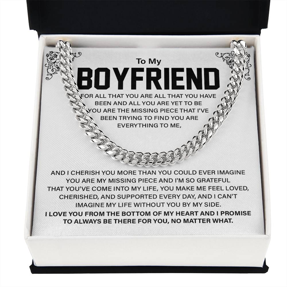 Romantic Gift for Boyfriend – with Necklace Box