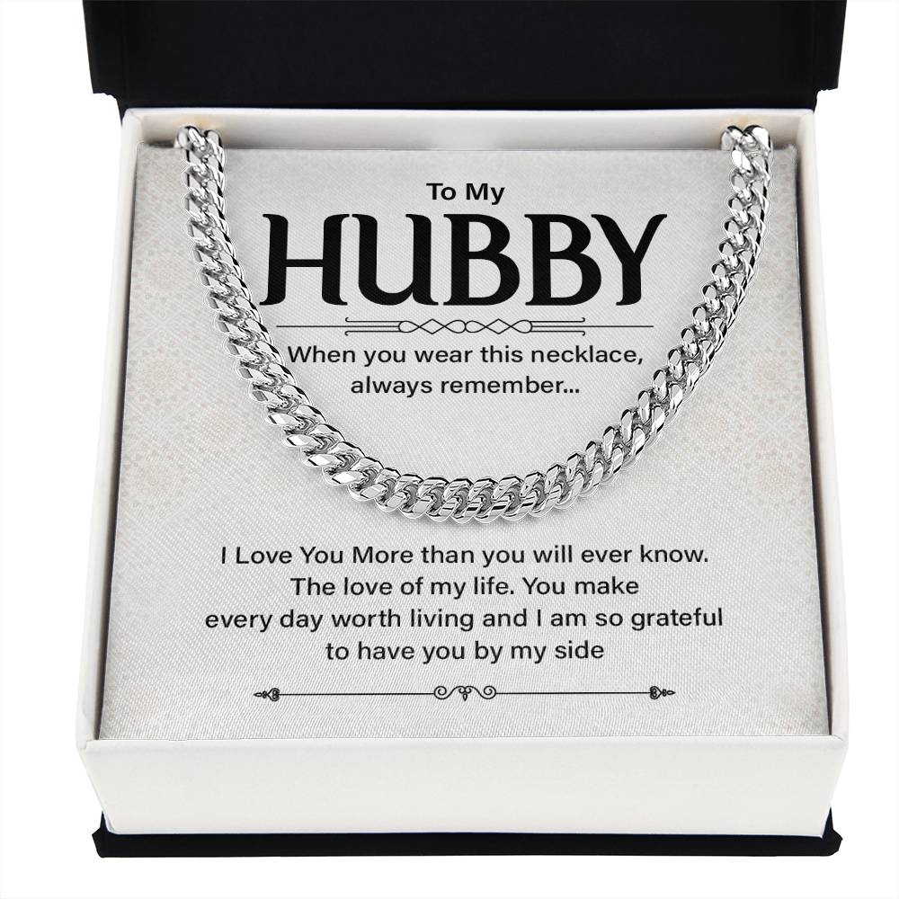 Husband Gift Necklace for Him – with Message Card