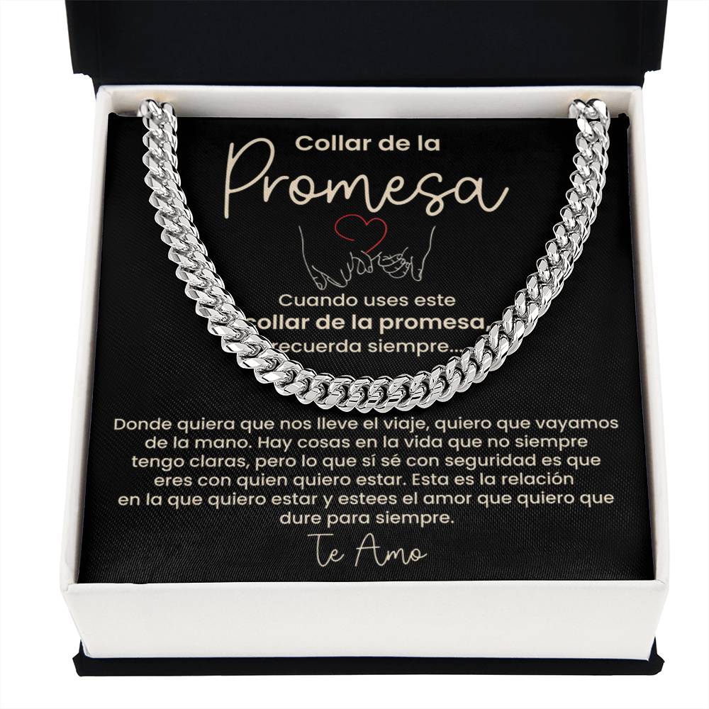 Collar de la Promesa - Regalo Romántico para Novio o Esposo, Perfecto para San Valentín, Aniversarios y Promesas de Amor Eterno