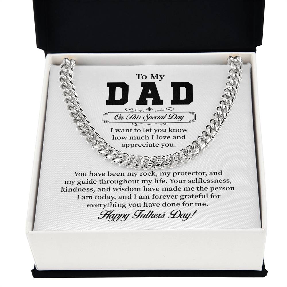 Father’s Day Cuban Chain Gift from Son or Daughter