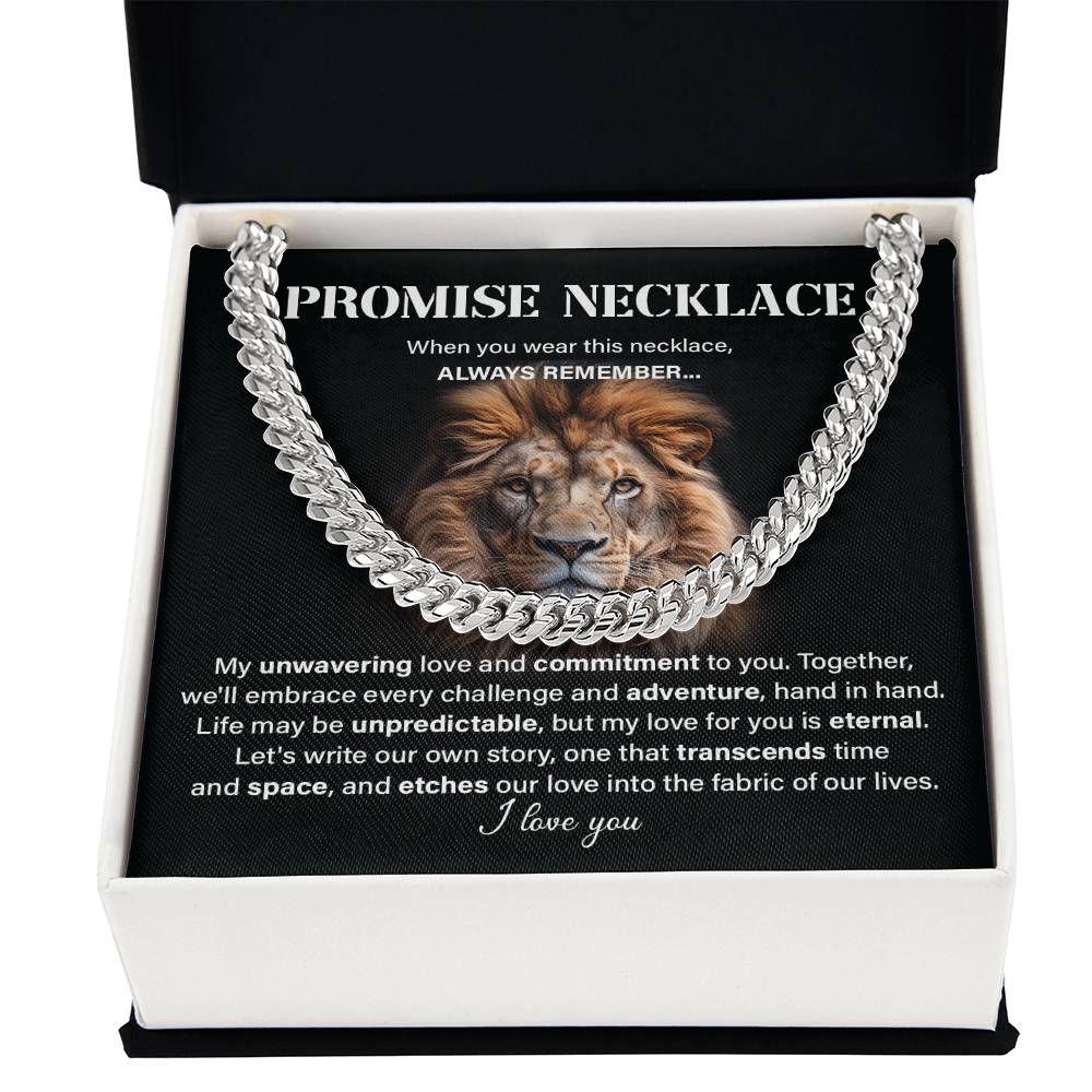 Promise neckless my unwavering love.
