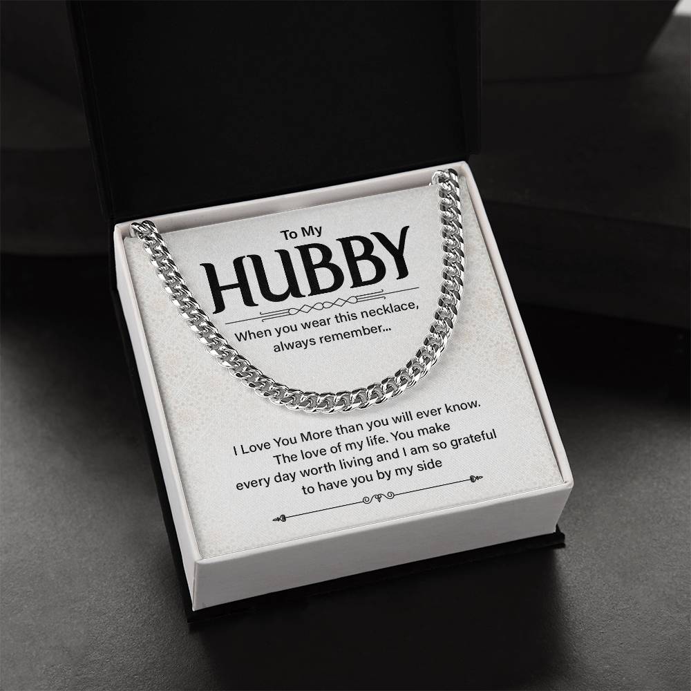 Husband Gift Necklace for Him – with Message Card