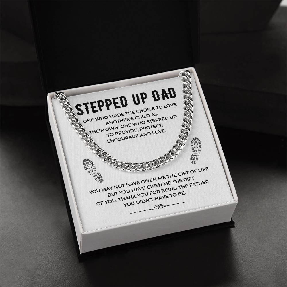 Stepped Up Dad Cuban Chain Necklace from Stepchild