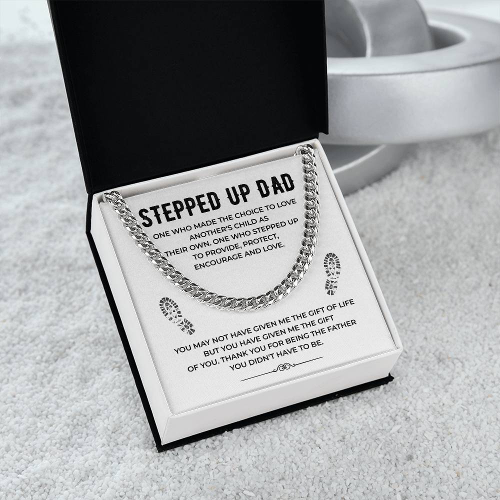 Stepped Up Dad Cuban Chain Necklace from Stepchild
