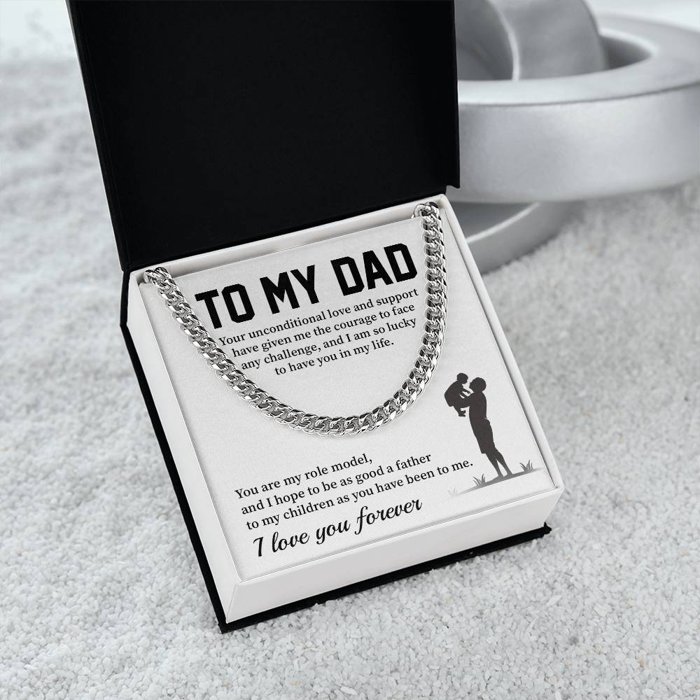 Necklace For Dad From Son With Message Card