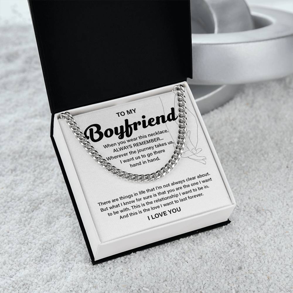 Anniversary Necklace Gift for Boyfriend with Gift Box