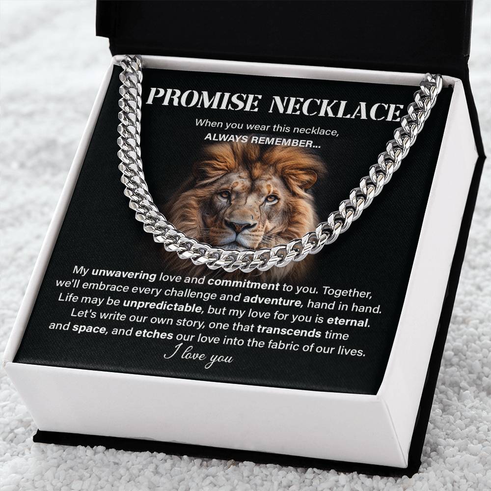 Promise neckless my unwavering love.