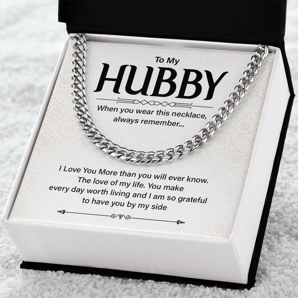 Husband Gift Necklace for Him – with Message Card