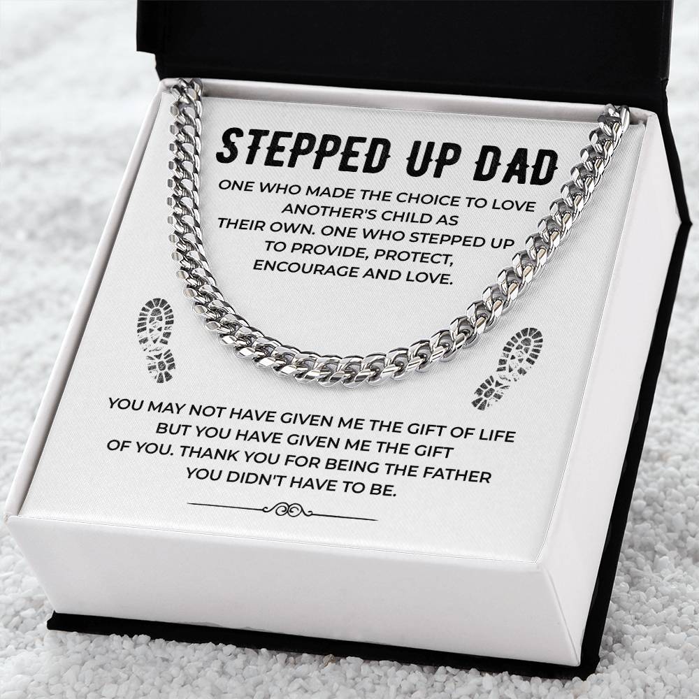 Stepped Up Dad Cuban Chain Necklace from Stepchild